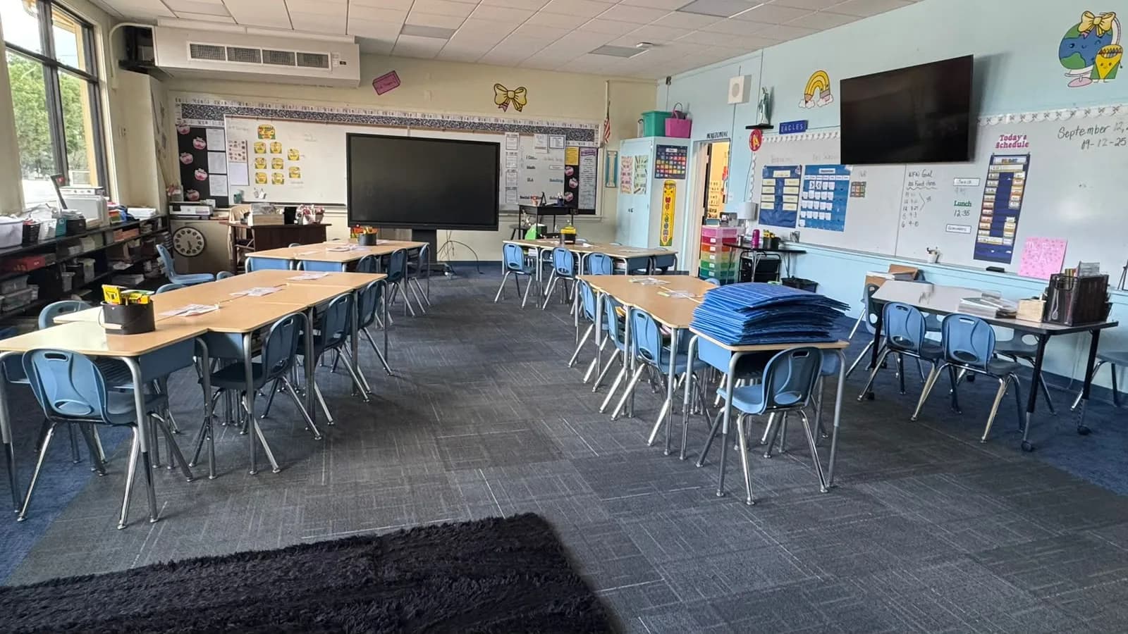 Classroom after cleaning service in Central Florida