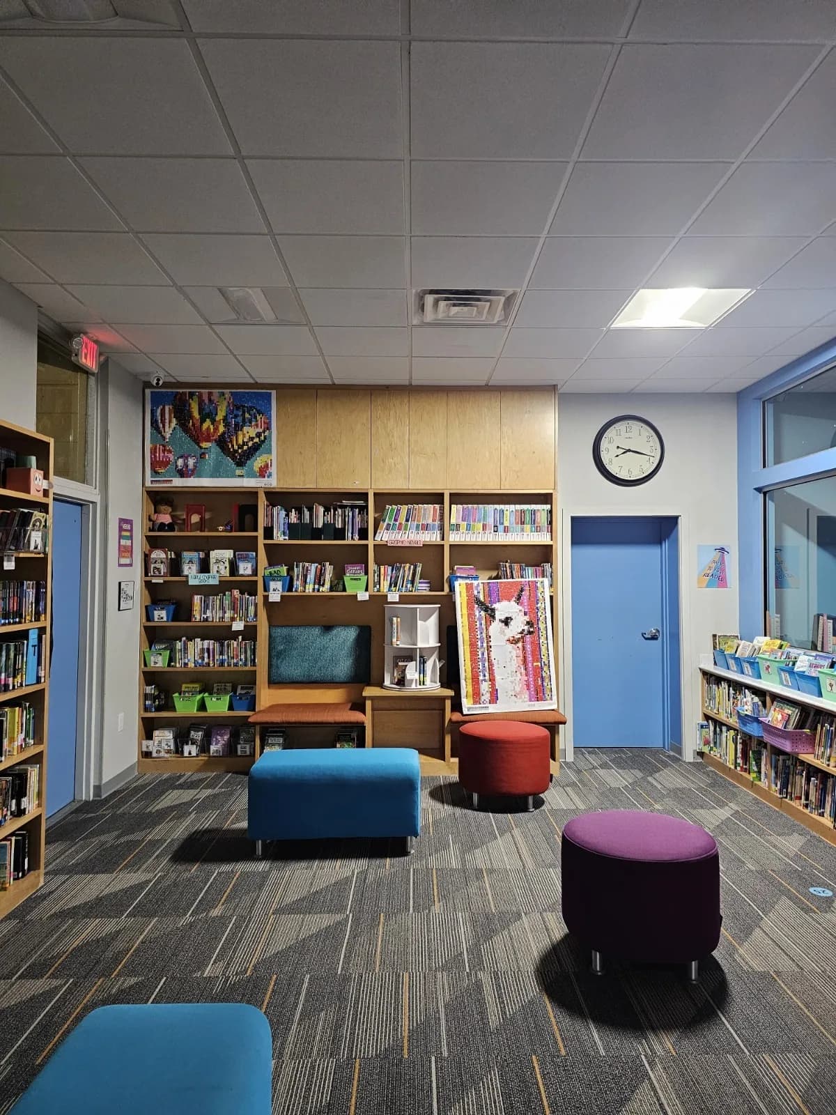 School library after cleaning by Empire Clean